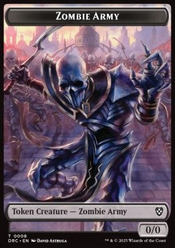 Zombie Army Token (B 0/0) // Shapeshifter Token (U 2/2) - Aetherdrift: Tokens (Token) [TDFT-CT 8/4]