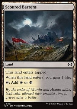 Scoured Barrens - Tarkir: Dragonstorm (Common) [TDM-267]