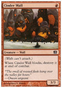 Cinder Wall - Eighth Edition (Common) [8ED-182]