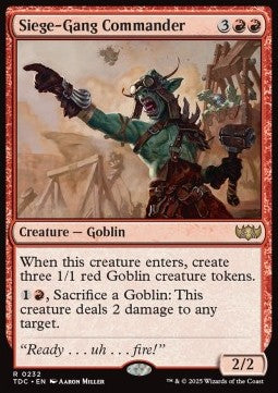 Siege-Gang Commander - Commander: Tarkir: Dragonstorm (Rare) [TDC-232]