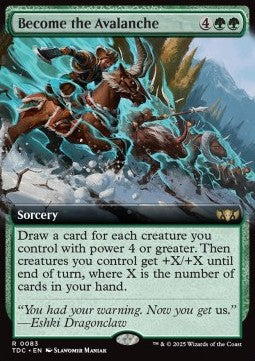 Become the Avalanche - Commander: Tarkir: Dragonstorm: Extras (Rare) [XTDC-83]