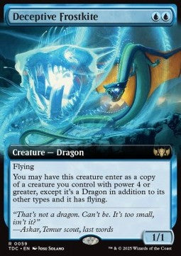 Deceptive Frostkite - Commander: Tarkir: Dragonstorm: Extras (Rare) [XTDC-59]