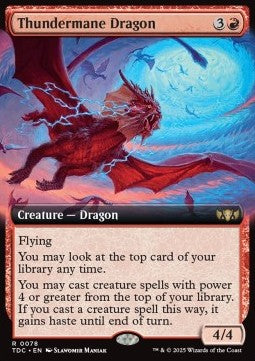 Thundermane Dragon - Commander: Tarkir: Dragonstorm: Extras (Rare) [XTDC-78]