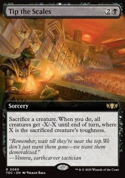 Tip the Scales - Commander: Tarkir: Dragonstorm: Extras (Rare) [XTDC-69]
