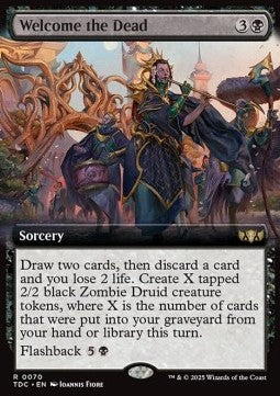 Welcome the Dead - Commander: Tarkir: Dragonstorm: Extras (Rare) [XTDC-70]