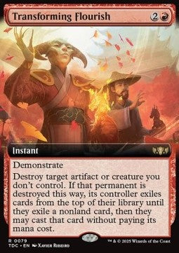 Transforming Flourish - Commander: Tarkir: Dragonstorm: Extras (Rare) [XTDC-79]