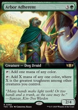 Arbor Adherent - Commander: Tarkir: Dragonstorm: Extras (Rare) [XTDC-82]