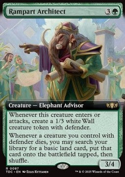 Rampart Architect - Commander: Tarkir: Dragonstorm: Extras (Rare) [XTDC-87]
