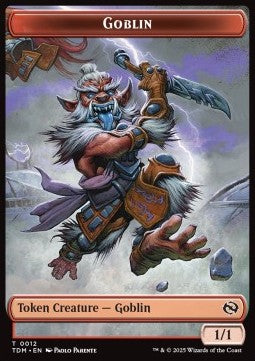 Goblin Token (R 1/1) // Soldier Token (W 1/1) - Tarkir: Dragonstorm: Tokens (Token) [TTDM-T 12/4]