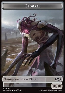 Eldrazi Token (C 10/10) // Citizen Token (GW 1/1) - Tarkir: Dragonstorm: Tokens (Token) [TTDM-CT 1/26]