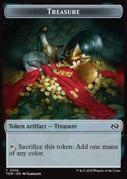 Treasure Token // Spirit Token (W 1/1) - Tarkir: Dragonstorm: Tokens (Token) [TTDM-CT 16/6]