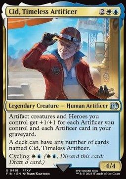 Cid, Timeless Artificer (V.13) - Magic: The Gathering - FINAL FANTASY: Extras (Uncommon) [XFIN-419]