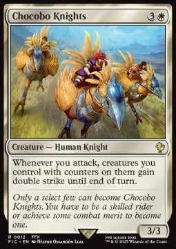 Chocobo Knights - Commander: Magic: The Gathering - FINAL FANTASY (Rare) [FIC-12]