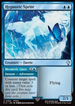 Hypnotic Sprite // Mesmeric Glare - Commander: Magic: The Gathering - FINAL FANTASY (Uncommon) [FIC-264]