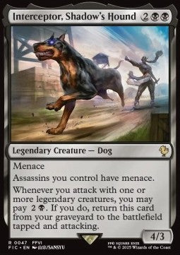Interceptor, Shadow's Hound - Commander: Magic: The Gathering - FINAL FANTASY (Rare) [FIC-47]