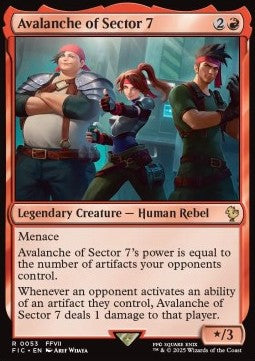 Avalanche of Sector 7 - Commander: Magic: The Gathering - FINAL FANTASY (Rare) [FIC-53]