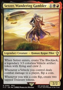 Setzer, Wandering Gambler - Commander: Magic: The Gathering - FINAL FANTASY (Rare) [FIC-93]
