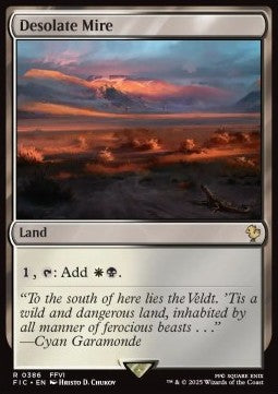 Desolate Mire - Commander: Magic: The Gathering - FINAL FANTASY (Rare) [FIC-386]