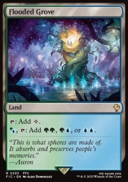 Flooded Grove - Commander: Magic: The Gathering - FINAL FANTASY (Rare) [FIC-393]