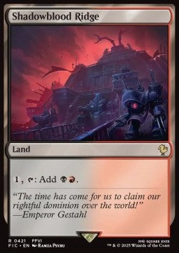 Shadowblood Ridge - Commander: Magic: The Gathering - FINAL FANTASY (Rare) [FIC-421]