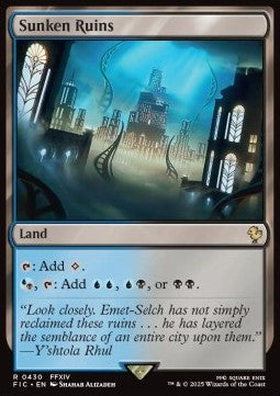 Sunken Ruins - Commander: Magic: The Gathering - FINAL FANTASY (Rare) [FIC-430]