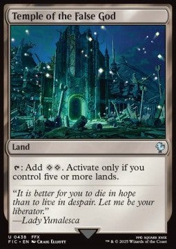 Temple of the False God - Commander: Magic: The Gathering - FINAL FANTASY (Uncommon) [FIC-438]