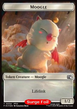 Moogle Token (W 1/2) // Zombie Token (B 2/2) (V.2) - Magic: The Gathering - FINAL FANTASY: Tokens (Token) [TFIN-CT 34/6]