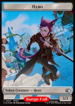 Hero Token (W 1/1) // Spirit Token (W 1/1) (V.4) - Magic: The Gathering - FINAL FANTASY: Tokens (Token) [TFIN-CT 27/3]