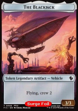 The Blackjack Token (A 3/3) // The Monarch (V.2) - Magic: The Gathering - FINAL FANTASY: Tokens (Token) [TFIN-CT 8/11]