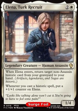 Elena, Turk Recruit - Commander: Magic: The Gathering - FINAL FANTASY: Collector's Edition (Rare) [CFIC-18]