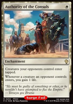 Authority of the Consuls - Commander: Magic: The Gathering - FINAL FANTASY: Collector's Edition (Rare) [CFIC-232]