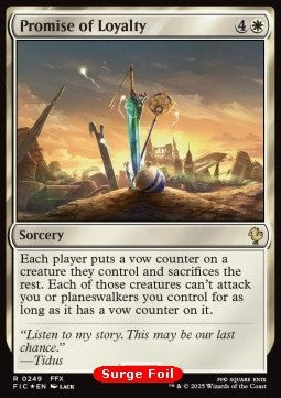 Promise of Loyalty - Commander: Magic: The Gathering - FINAL FANTASY: Collector's Edition (Rare) [CFIC-249]