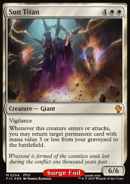 Sun Titan - Commander: Magic: The Gathering - FINAL FANTASY: Collector's Edition (Mythic) [CFIC-254]