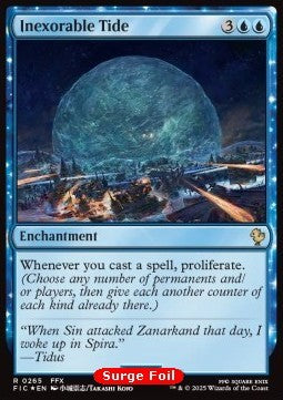 Inexorable Tide - Commander: Magic: The Gathering - FINAL FANTASY: Collector's Edition (Rare) [CFIC-265]