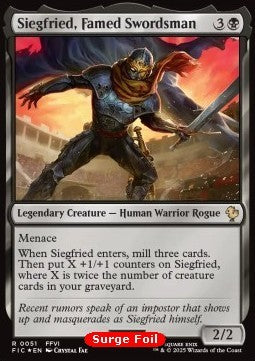 Siegfried, Famed Swordsman - Commander: Magic: The Gathering - FINAL FANTASY: Collector's Edition (Rare) [CFIC-51]