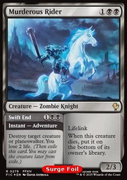 Murderous Rider // Swift End - Commander: Magic: The Gathering - FINAL FANTASY: Collector's Edition (Rare) [CFIC-279]