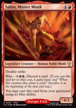 Sabin, Master Monk - Commander: Magic: The Gathering - FINAL FANTASY: Collector's Edition (Rare) [CFIC-57]