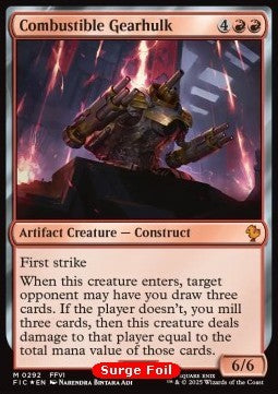 Combustible Gearhulk - Commander: Magic: The Gathering - FINAL FANTASY: Collector's Edition (Mythic) [CFIC-292]