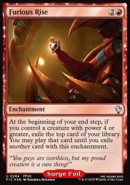 Furious Rise - Commander: Magic: The Gathering - FINAL FANTASY: Collector's Edition (Uncommon) [CFIC-294]