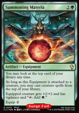 Summoning Materia - Commander: Magic: The Gathering - FINAL FANTASY: Collector's Edition (Rare) [CFIC-72]