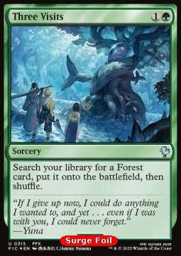 Three Visits - Commander: Magic: The Gathering - FINAL FANTASY: Collector's Edition (Uncommon) [CFIC-315]