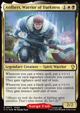 Ardbert, Warrior of Darkness - Commander: Magic: The Gathering - FINAL FANTASY: Collector's Edition (Rare) [CFIC-77]