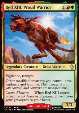 Red XIII, Proud Warrior - Commander: Magic: The Gathering - FINAL FANTASY: Collector's Edition (Rare) [CFIC-91]