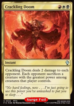 Crackling Doom - Commander: Magic: The Gathering - FINAL FANTASY: Collector's Edition (Uncommon) [CFIC-322]