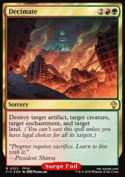 Decimate - Commander: Magic: The Gathering - FINAL FANTASY: Collector's Edition (Rare) [CFIC-323]