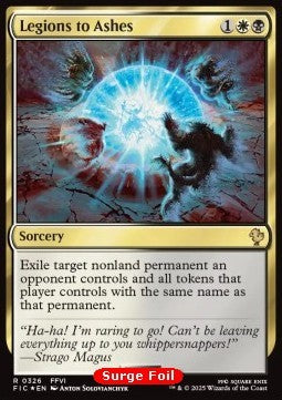 Legions to Ashes - Commander: Magic: The Gathering - FINAL FANTASY: Collector's Edition (Rare) [CFIC-326]