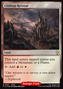 Clifftop Retreat - Commander: Magic: The Gathering - FINAL FANTASY: Collector's Edition (Rare) [CFIC-381]