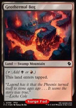 Geothermal Bog - Commander: Magic: The Gathering - FINAL FANTASY: Collector's Edition (Common) [CFIC-399]