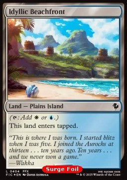 Idyllic Beachfront - Commander: Magic: The Gathering - FINAL FANTASY: Collector's Edition (Common) [CFIC-404]