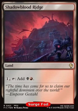 Shadowblood Ridge - Commander: Magic: The Gathering - FINAL FANTASY: Collector's Edition (Rare) [CFIC-421]